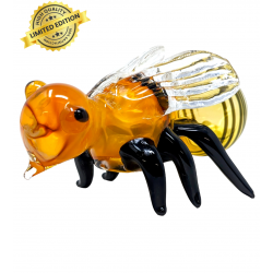 Gold Fumed Bumble Bee Animal Hand Pipe - [NAP14]